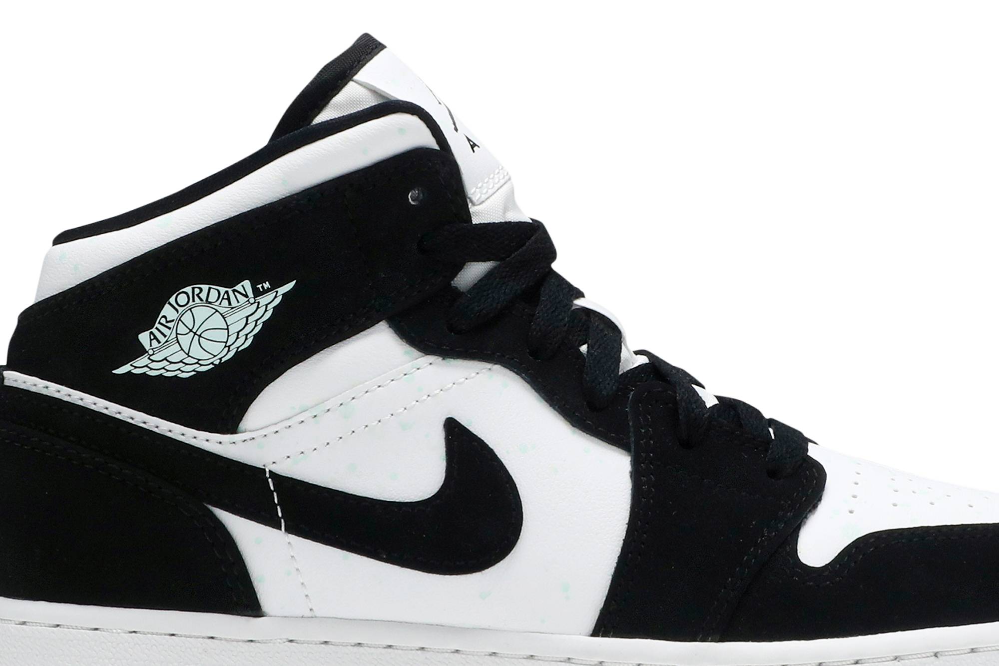 (Grade School) Air Jordan 1 Mid SE Glow in the Dark Panda BQ6931-103 Nicesnk
