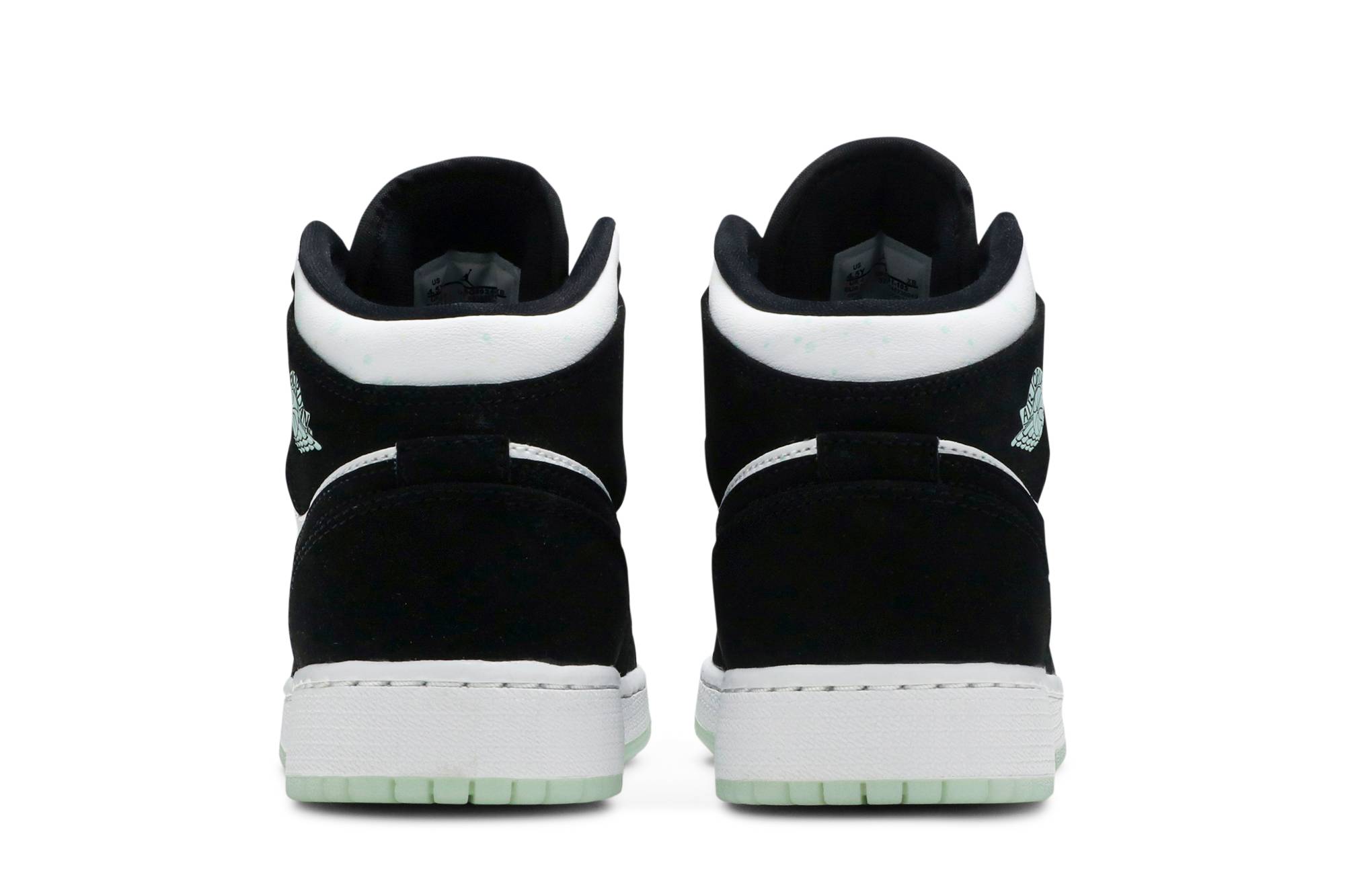 (Grade School) Air Jordan 1 Mid SE Glow in the Dark Panda BQ6931-103 Nicesnk