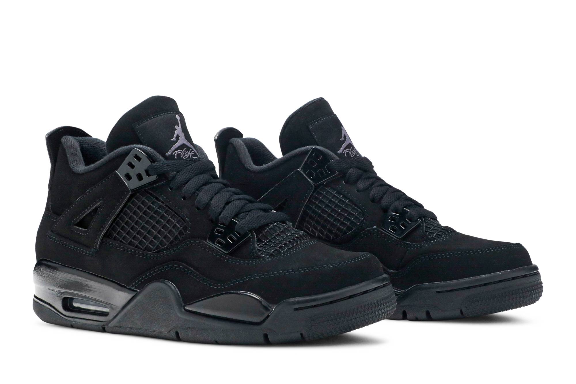 (Grade School) Air Jordan 4 Retro Black Cat 2020 408452-010 Nicesnk