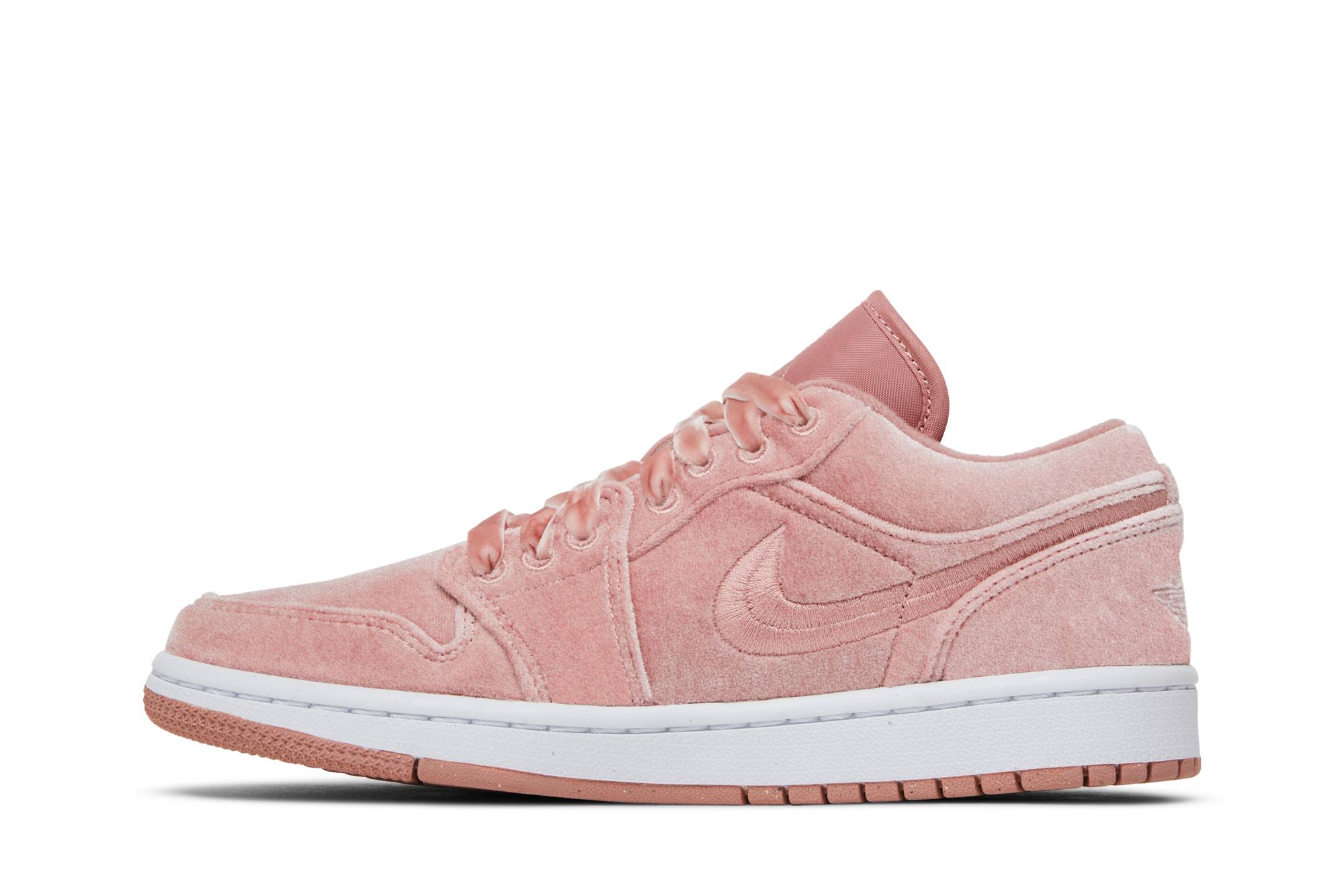 (Women) Air Jordan 1 Low Pink Velvet DQ8396-600 Nicesnk