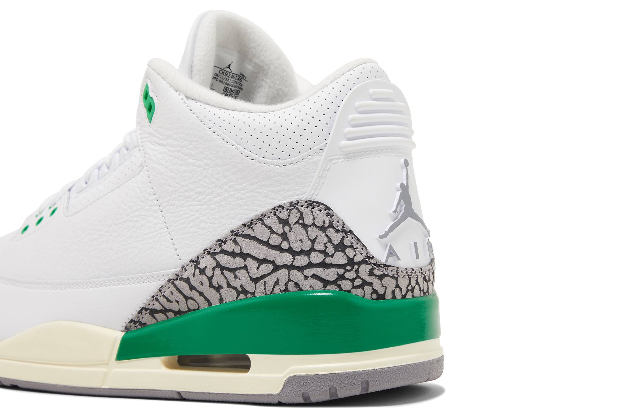(Women) Air Jordan 3 Retro ‘Lucky Green’ CK9246-136