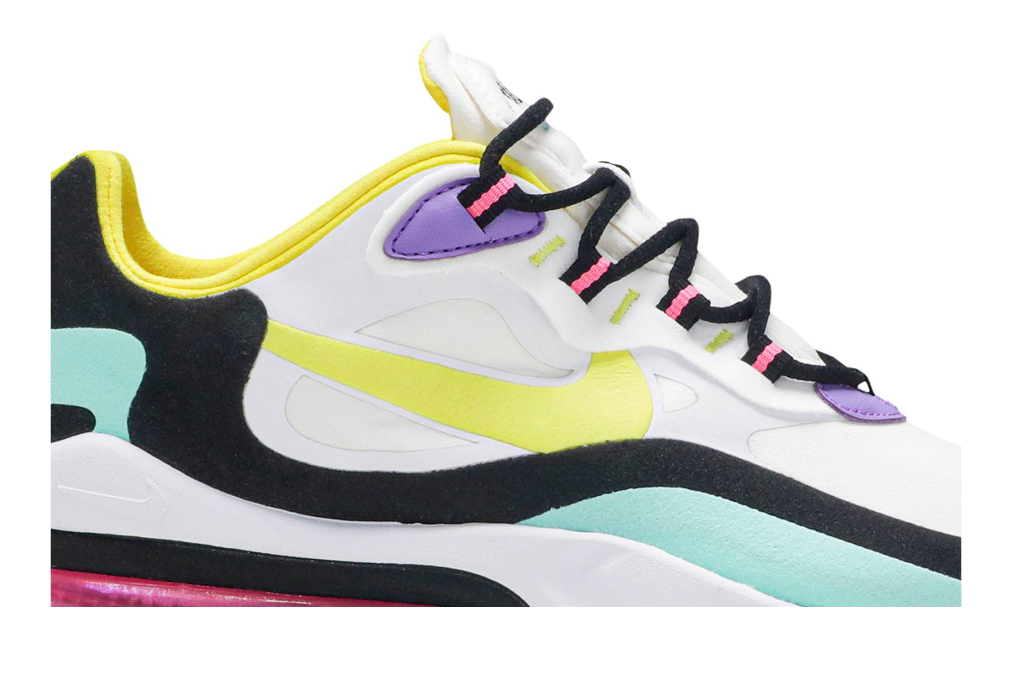 (Women) Nike Air Max 270 React Bright Violet AT6174-101 Nicesnk