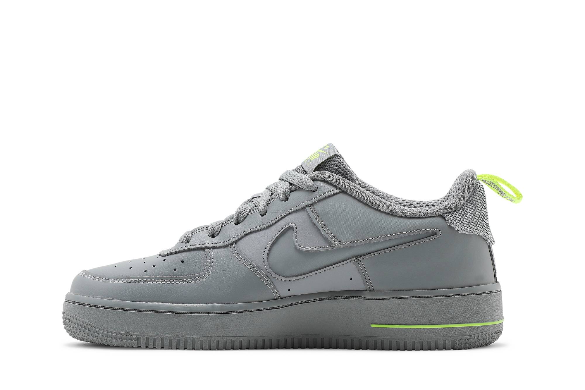 (Youth) Nike Air Force 1 ’07 LV8 GS ‘Particle Grey Volt’ DD3227-001
