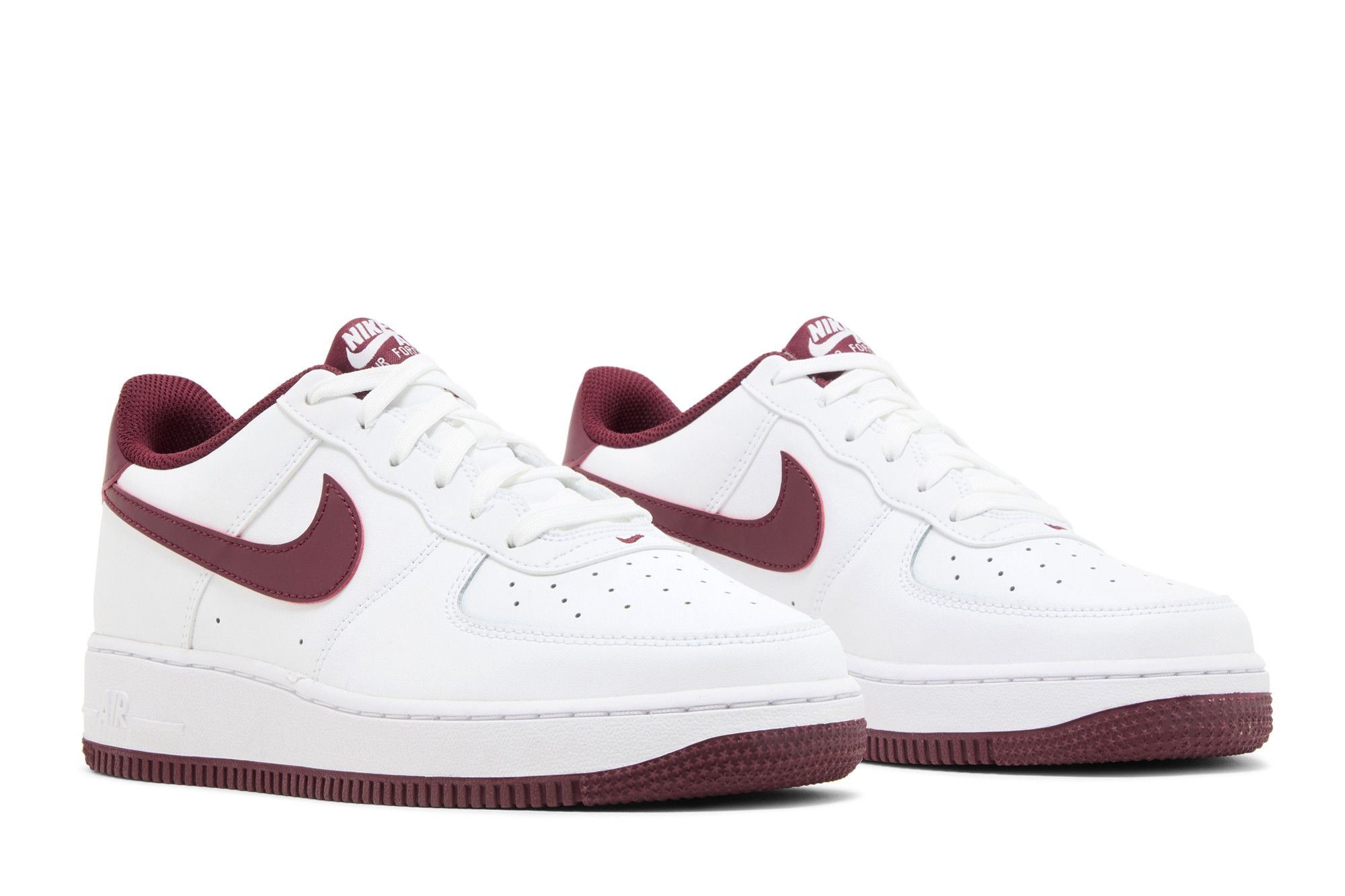 (Youth) Nike Air Force 1 White Team Red FV5948-105 Nicesnk