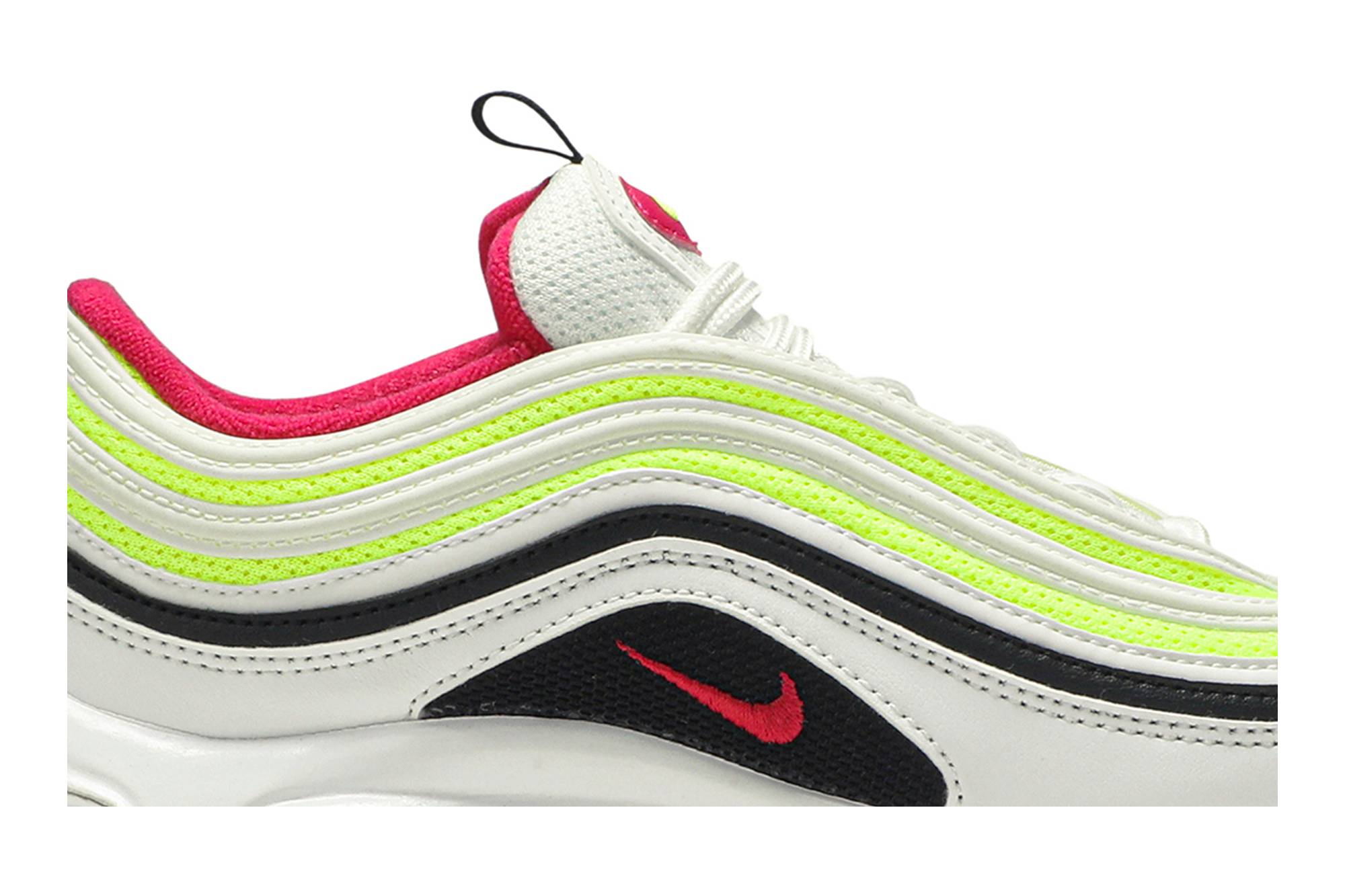 (Youth) Nike Air Max 97 White Rush Pink Volt CJ9978-100 Nicesnk