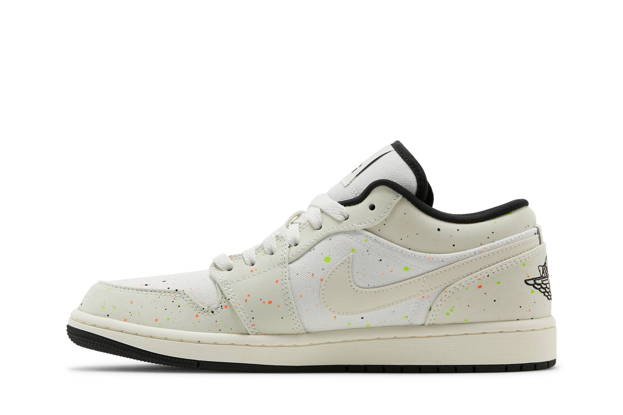 Air Jordan 1 Low Brushstroke Swoosh – Paint Splatter DM3528-100 Nicesnk