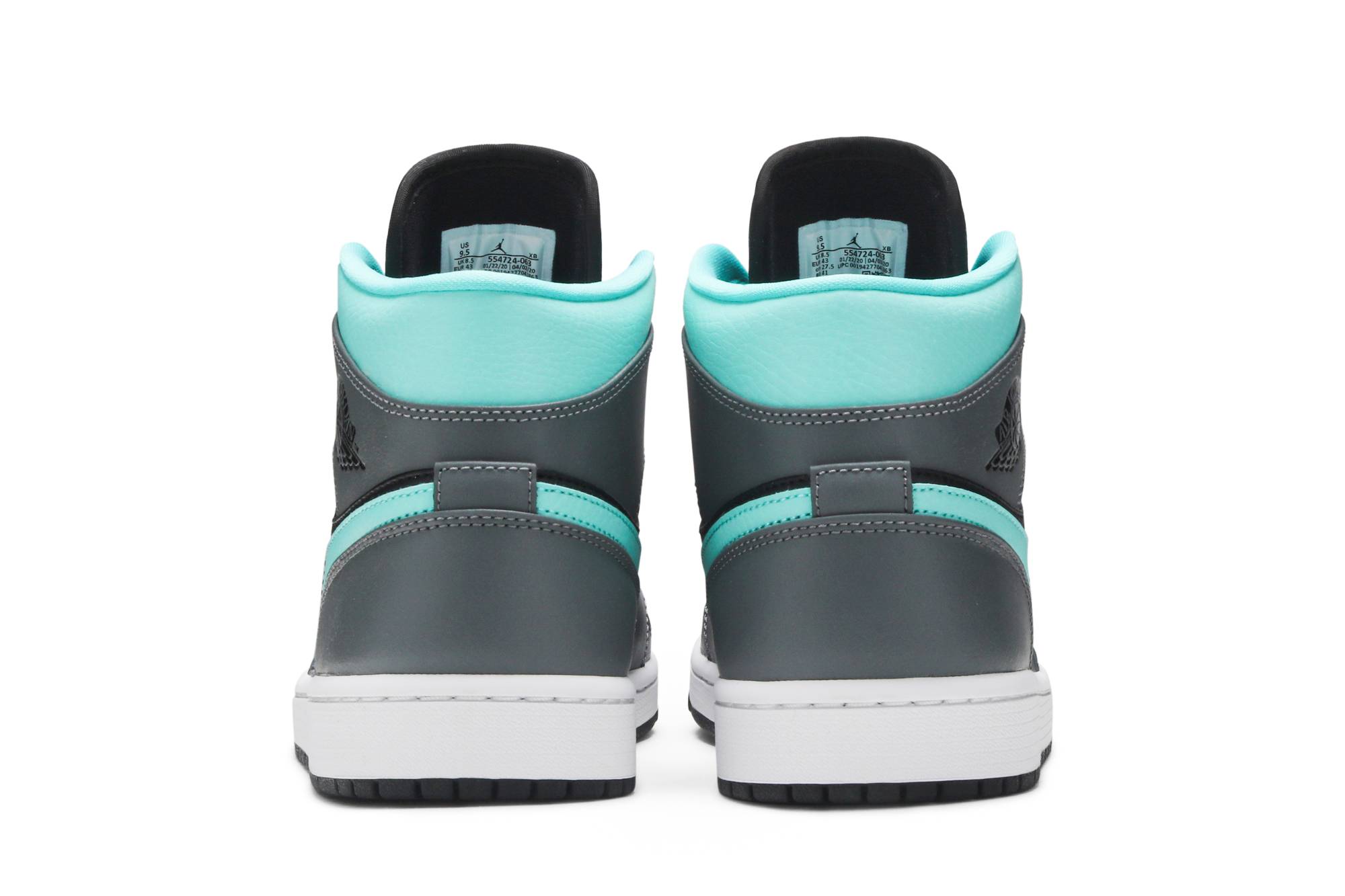 Air Jordan 1 Mid ‘Grey Aqua’ 554724-063