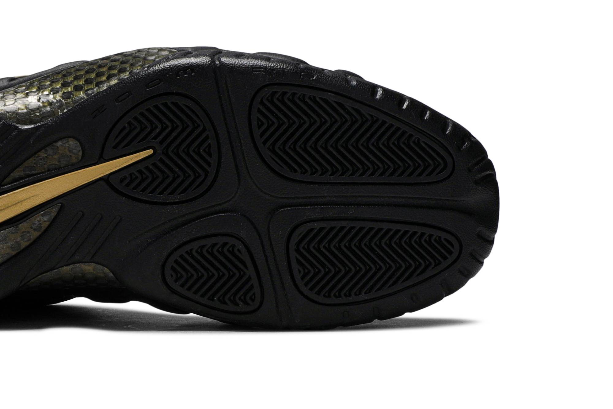 Nike Air Foamposite Pro Black Metallic Gold 624041-009 Nicesnk
