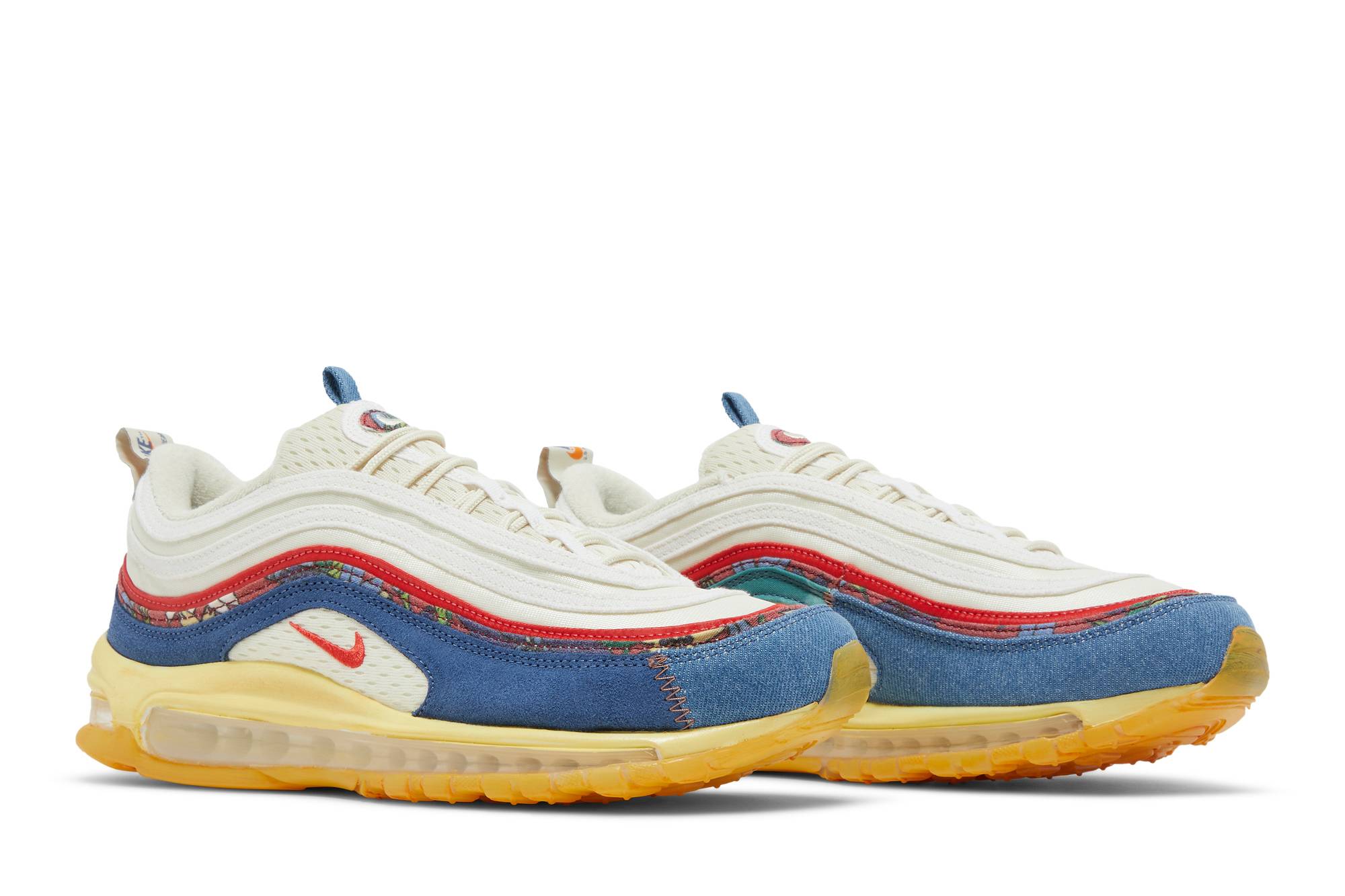 Nike Air Max 97 Coconut Milk Fossil Denim Red DV1486-162 Nicesnk