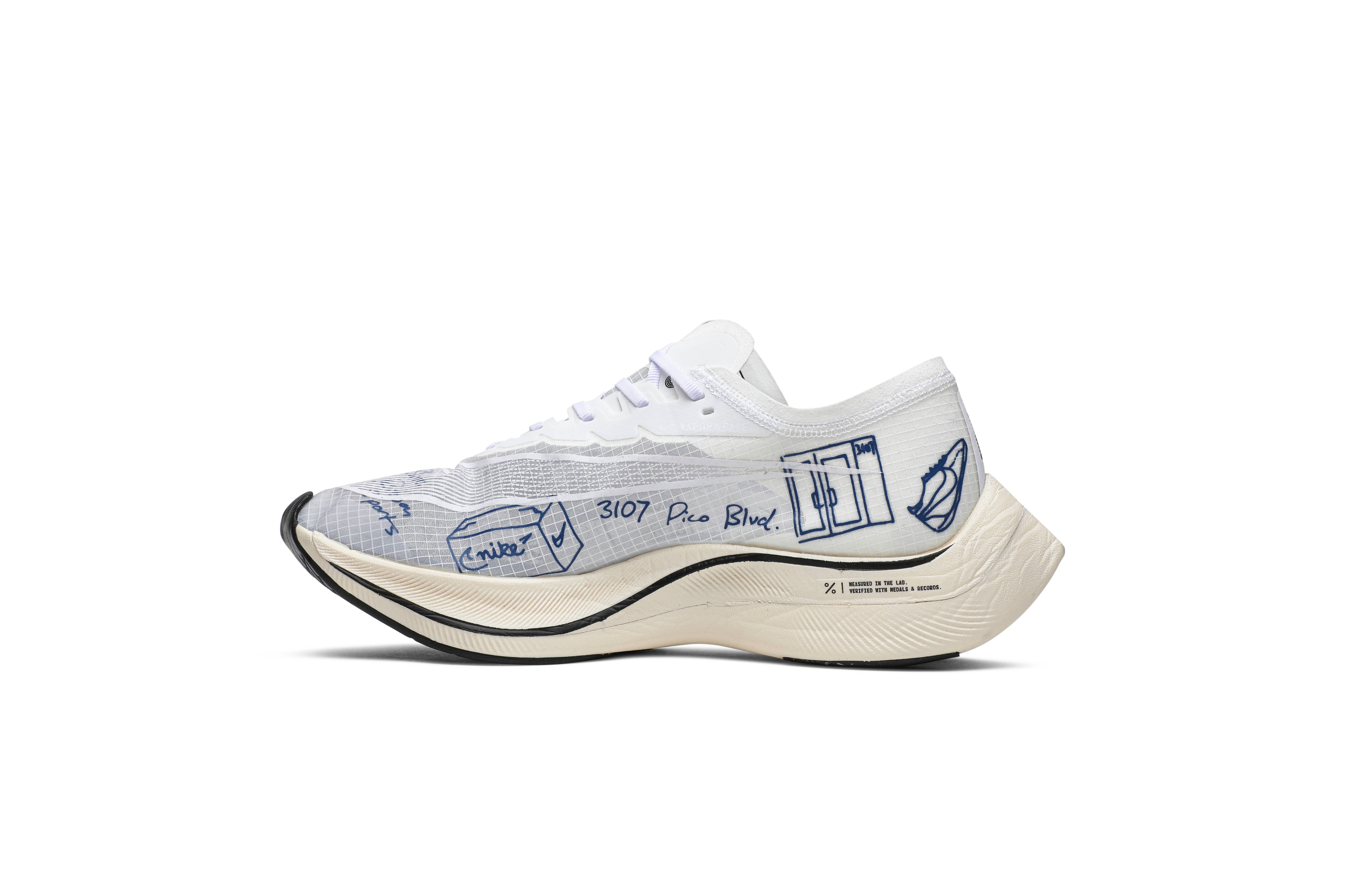 Nike ZoomX Vaporfly NEXT% Blue Ribbon Sports White CU4844-100 Nicesnk