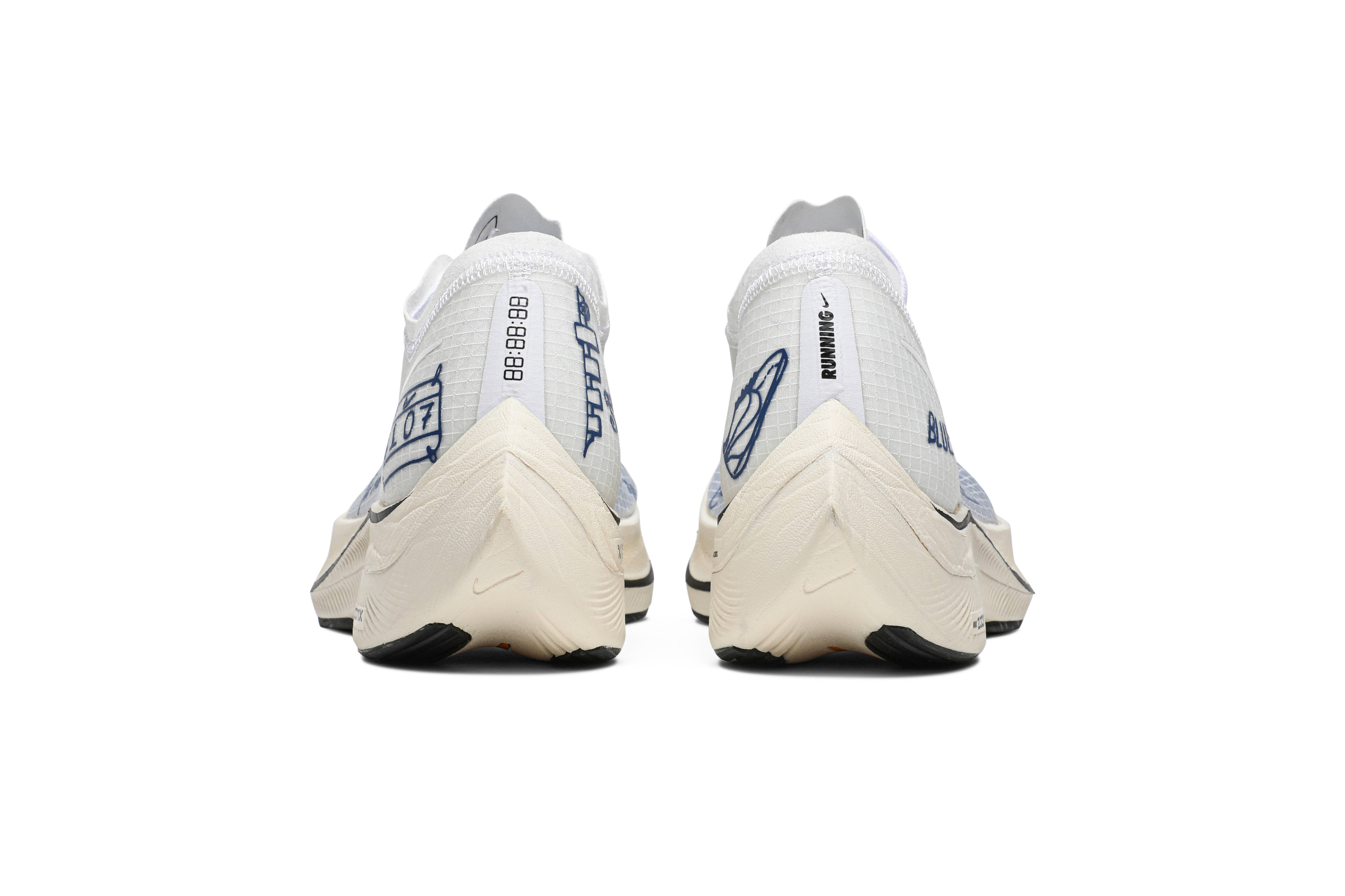 Nike ZoomX Vaporfly NEXT% Blue Ribbon Sports White CU4844-100 Nicesnk