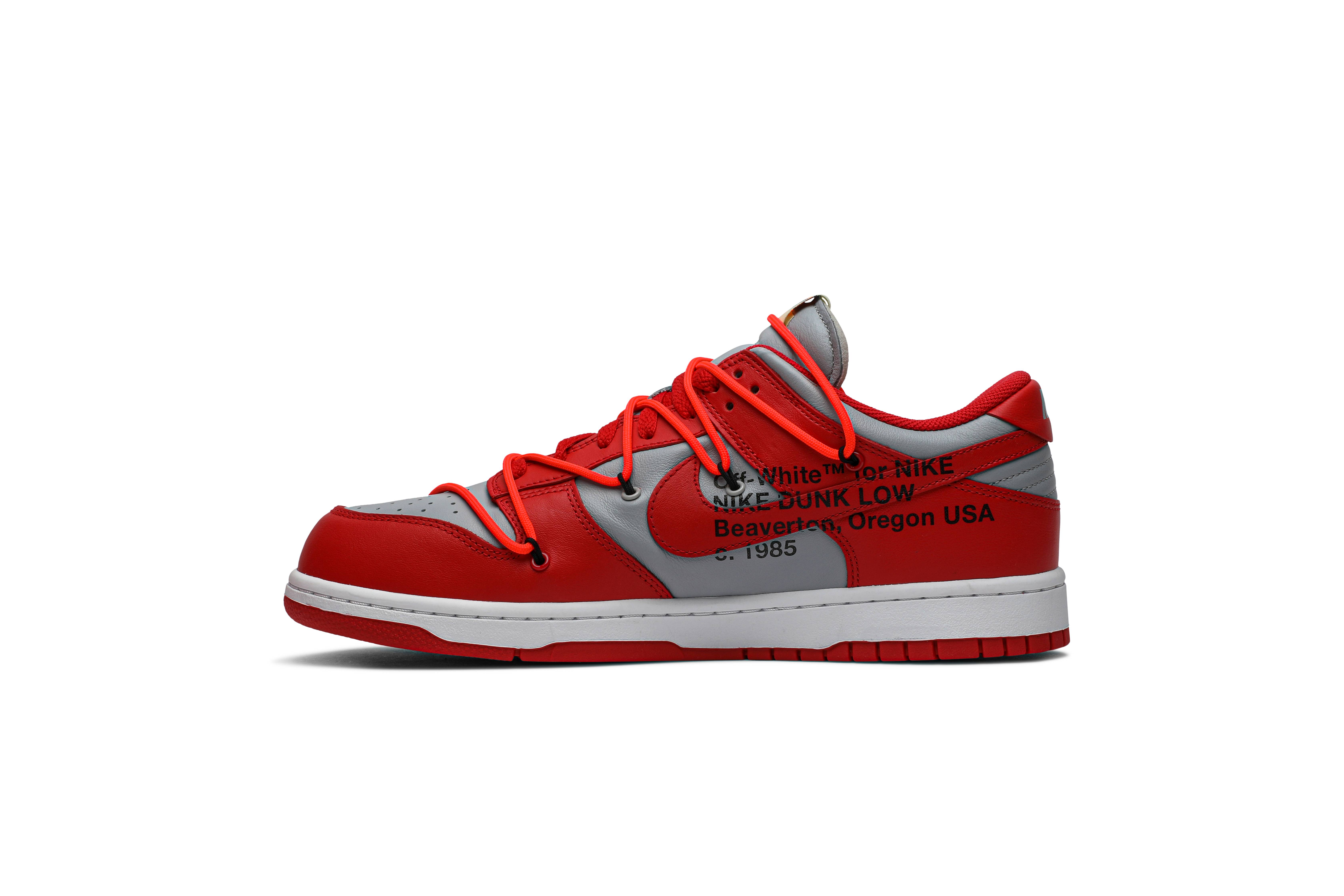 Off-White x Nike Dunk Low University Red CT0856-600 Nicesnk